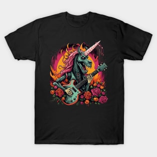 Death Metal Unicorn Dark Humor T-Shirt